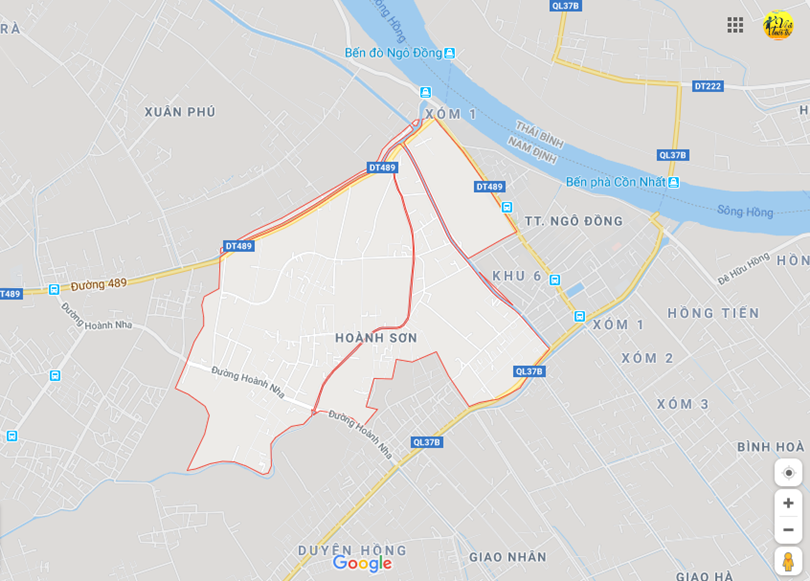 Hình ảnh vị trí địa lý tại Hoành sơn, Giao thủy, Nam định