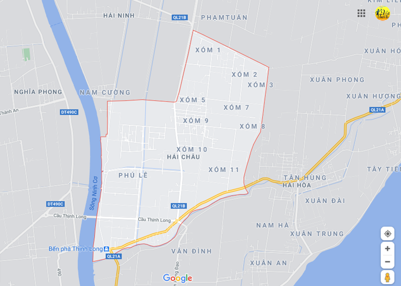 Hình ảnh vị trí địa lý tại Hải châu, Hải hậu, Nam định