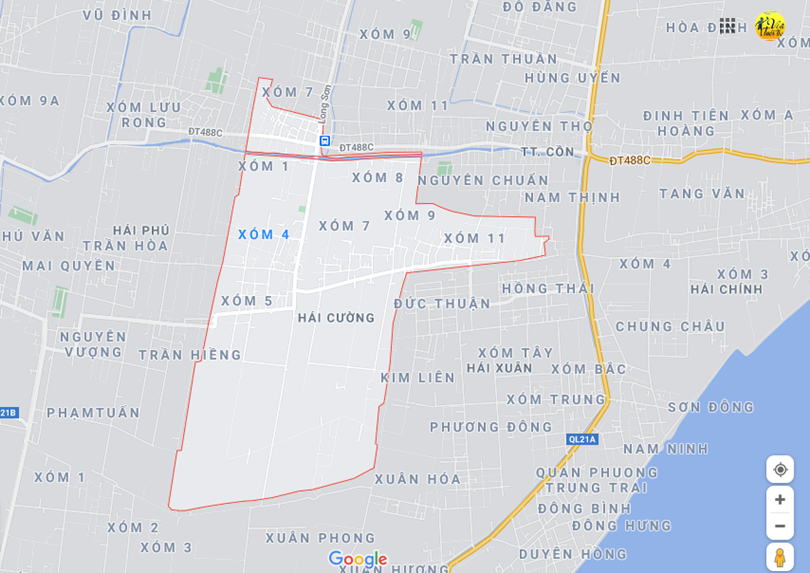 Hình ảnh vị trí địa lý tại Hải cường, Hải hậu, Nam định