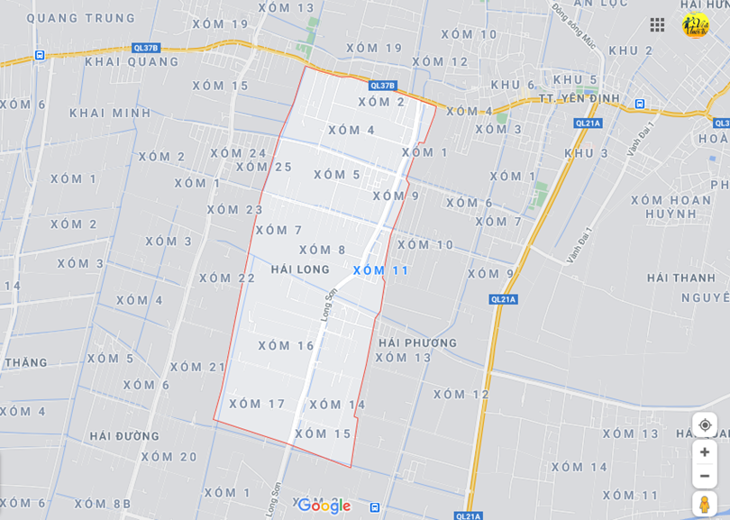 Hình ảnh vị trí địa lý tại Hải long, Hải hậu, Nam định