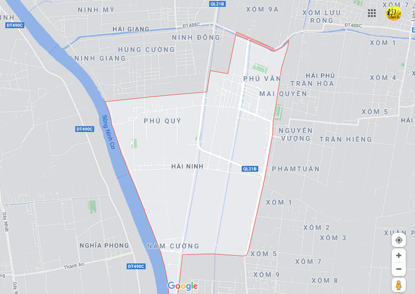 Hình ảnh vị trí địa lý tại Hải ninh, Hải hậu, Nam định