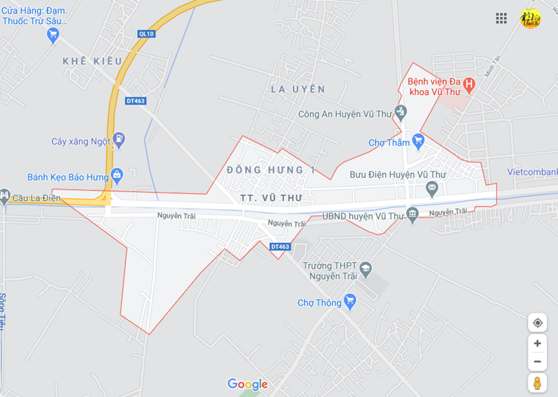 Hình ảnh vị trí địa lý tại Vũ thư, Vũ thư, Thái bình