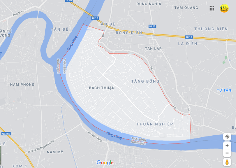 Hình ảnh vị trí địa lý tại Bách thuận, Vũ thư, Thái bình