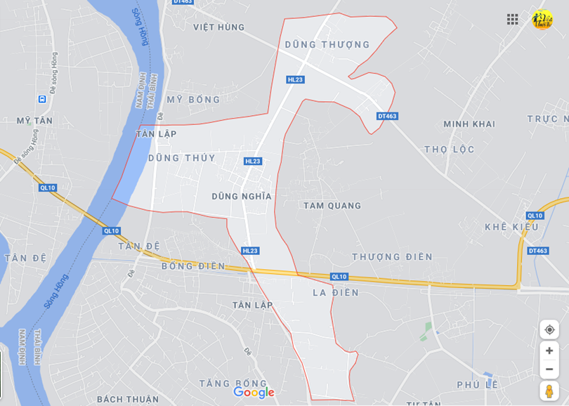 Hình ảnh vị trí địa lý tại Dũng nghĩa, Vũ thư, Thái bình