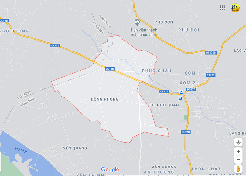 Hình ảnh vị trí địa lý tại Đồng phong, Nho quan, Ninh bình