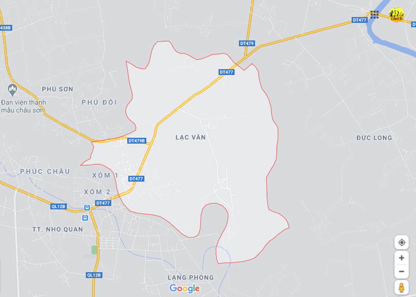 Hình ảnh vị trí địa lý tại Lạc văn, Nho quan, Ninh bình