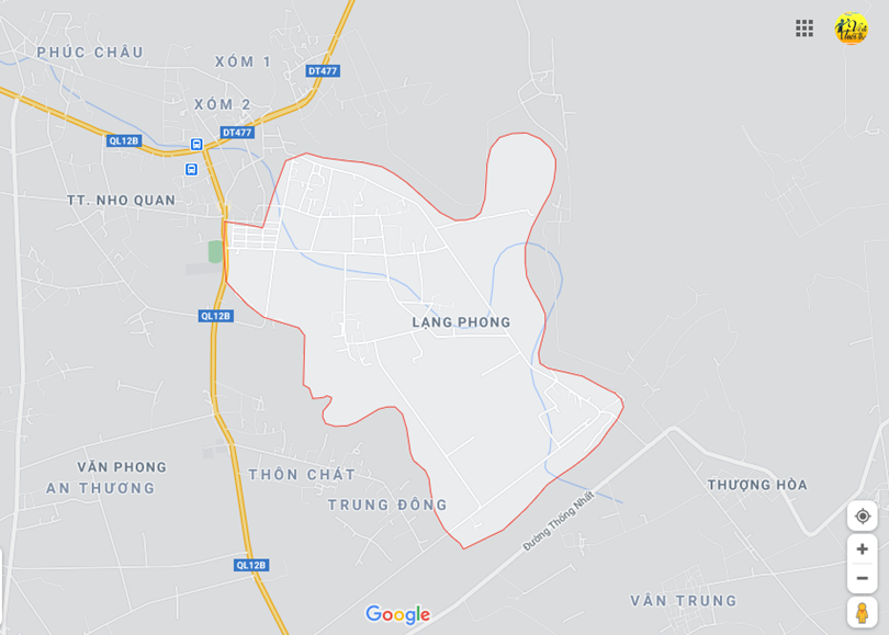 Hình ảnh vị trí địa lý tại Lạng phong, Nho quan, Ninh bình