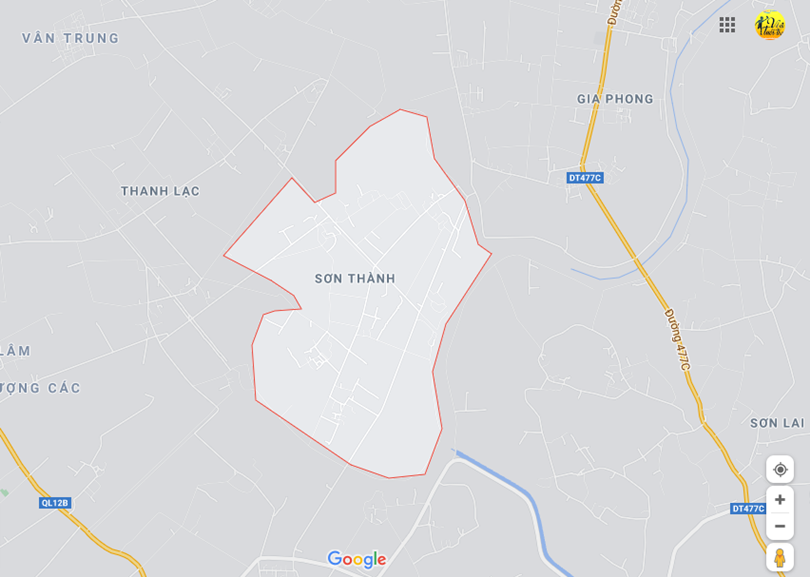 Hình ảnh vị trí địa lý tại Sơn thành, Nho quan, Ninh bình