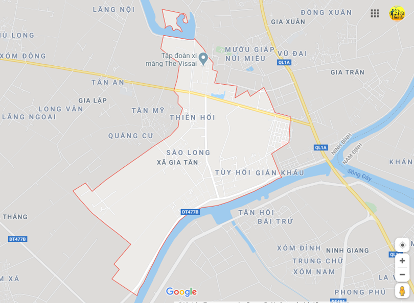 Hình ảnh vị trí địa lý tại Gia tân, Gia viễn, Ninh bình