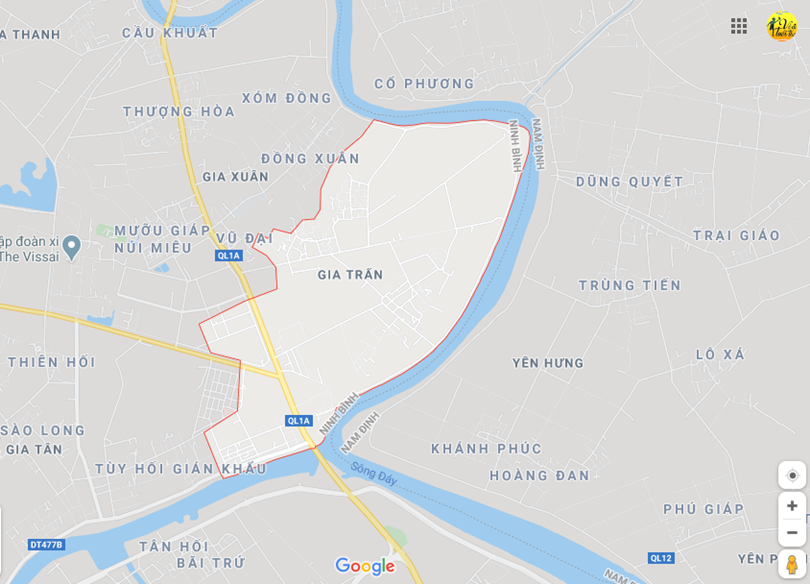 Hình ảnh vị trí địa lý tại Gia trấn, Gia viễn, Ninh bình