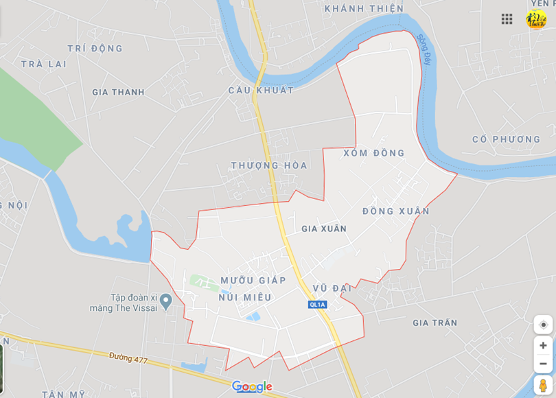 Hình ảnh vị trí địa lý tại Gia xuân, Gia viễn, Ninh bình