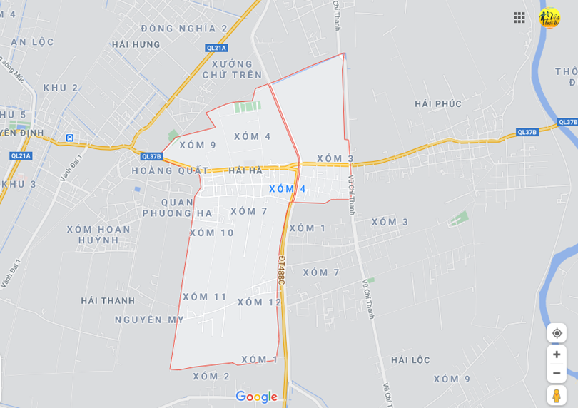 Hình ảnh vị trí địa lý tại Hải hà, Hải hậu, Nam định