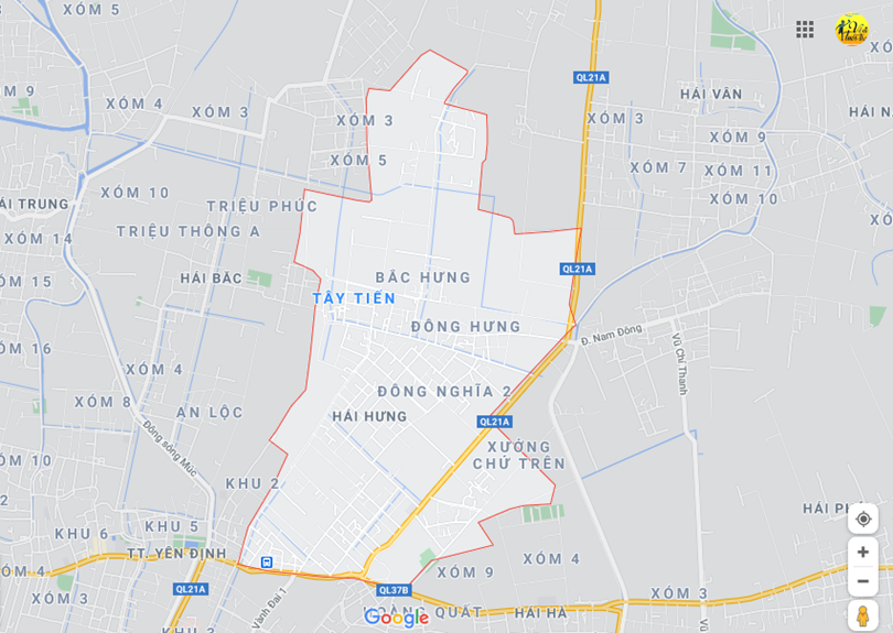 Hình ảnh vị trí địa lý tại Hải hưng, Hải hậu, Nam định