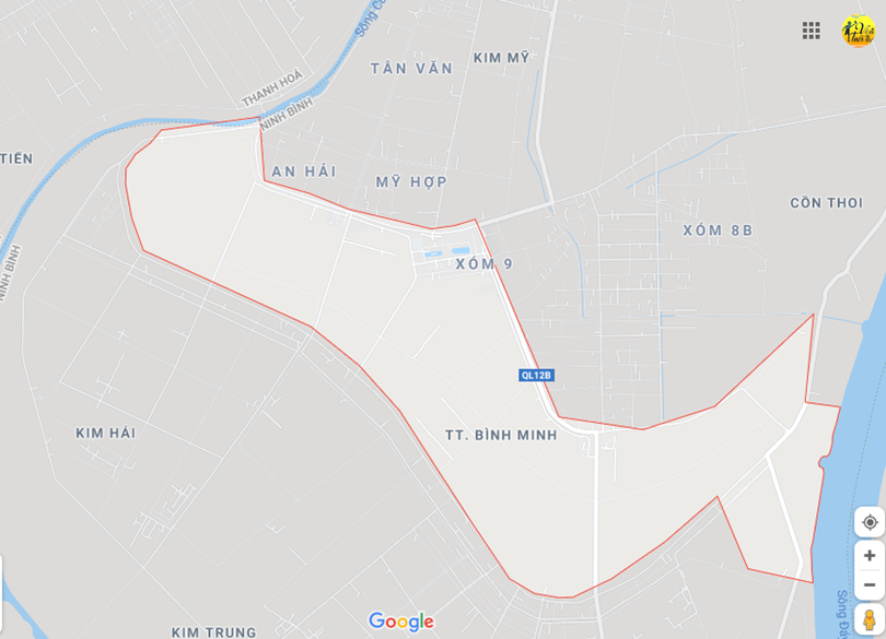 Hình ảnh vị trí địa lý tại Bình minh, Kim sơn, Ninh bình