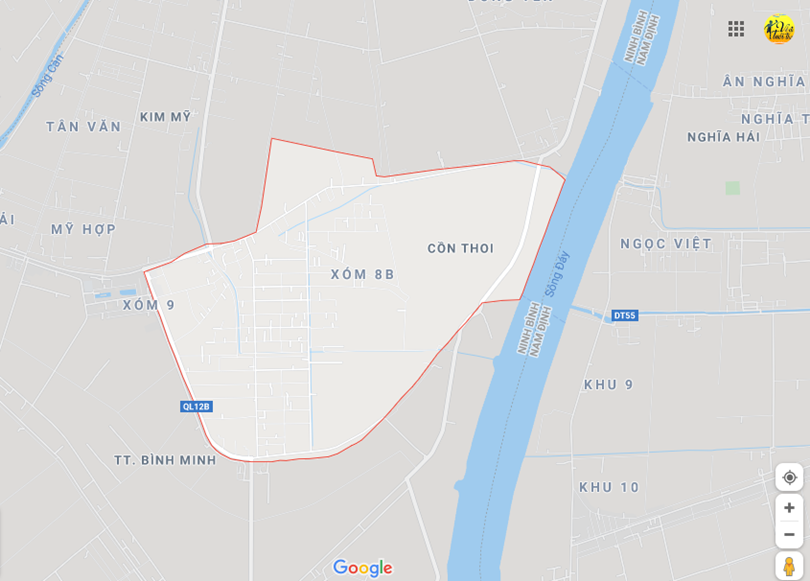 Hình ảnh vị trí địa lý tại Cồn thoi, Kim sơn, Ninh bình