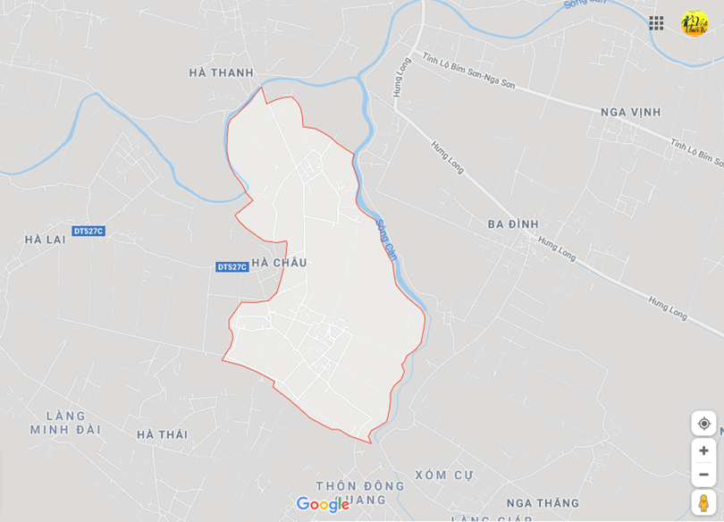 Hình ảnh vị trí địa lý tại Hà châu, Hà trung, Thanh hóa