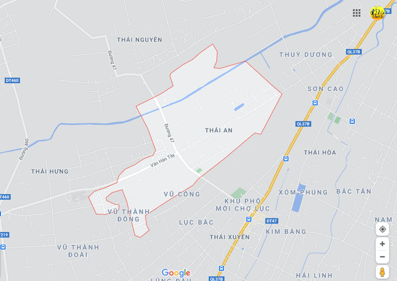 Hình ảnh vị trí địa lý tại Thái an, Thái thụy, Thái bình