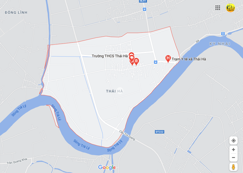 Hình ảnh vị trí địa lý tại Thái hà, Thái thụy, Thái bình