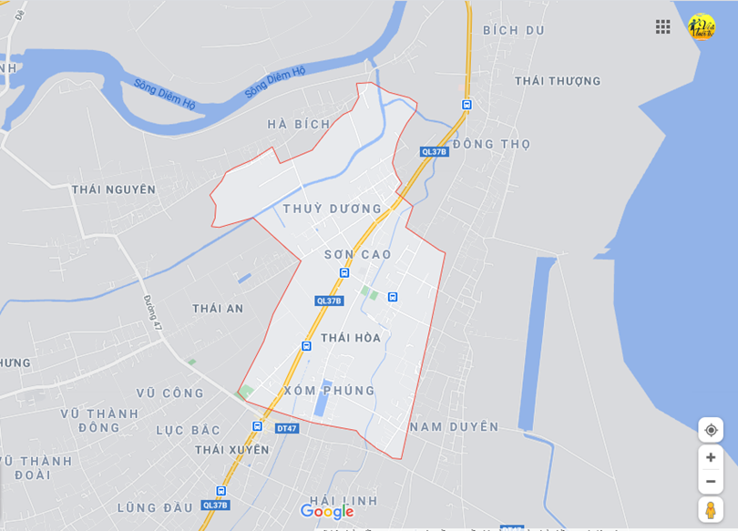 Hình ảnh vị trí địa lý tại Thái hòa, Thái thụy, Thái bình