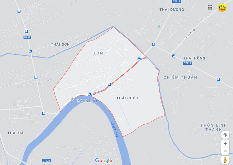 Hình ảnh vị trí địa lý tại Thái phúc, Thái thụy, Thái bình