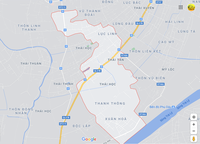 Hình ảnh vị trí địa lý tại Thái tân, Thái thụy, Thái bình