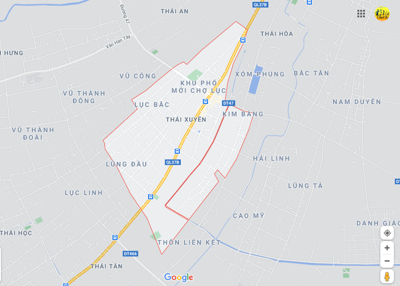 Hình ảnh vị trí địa lý tại Thái xuyên, Thái thụy, Thái bình