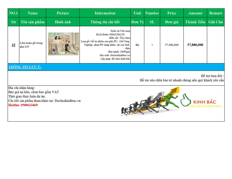 BÁO GIÁ LIÊN HOÀN CẦU TRƯỢT GỖ TRONG NHÀ
