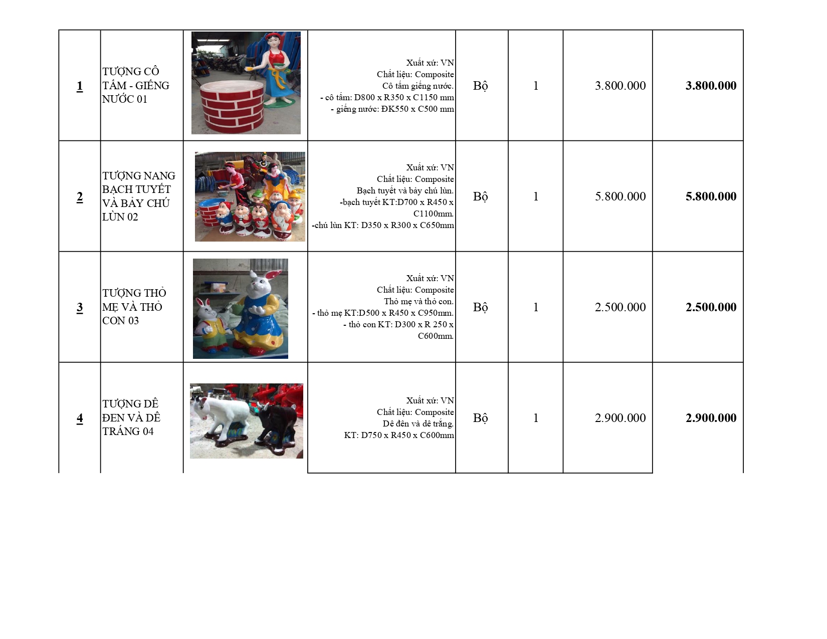 tượng vườn cổ tíc