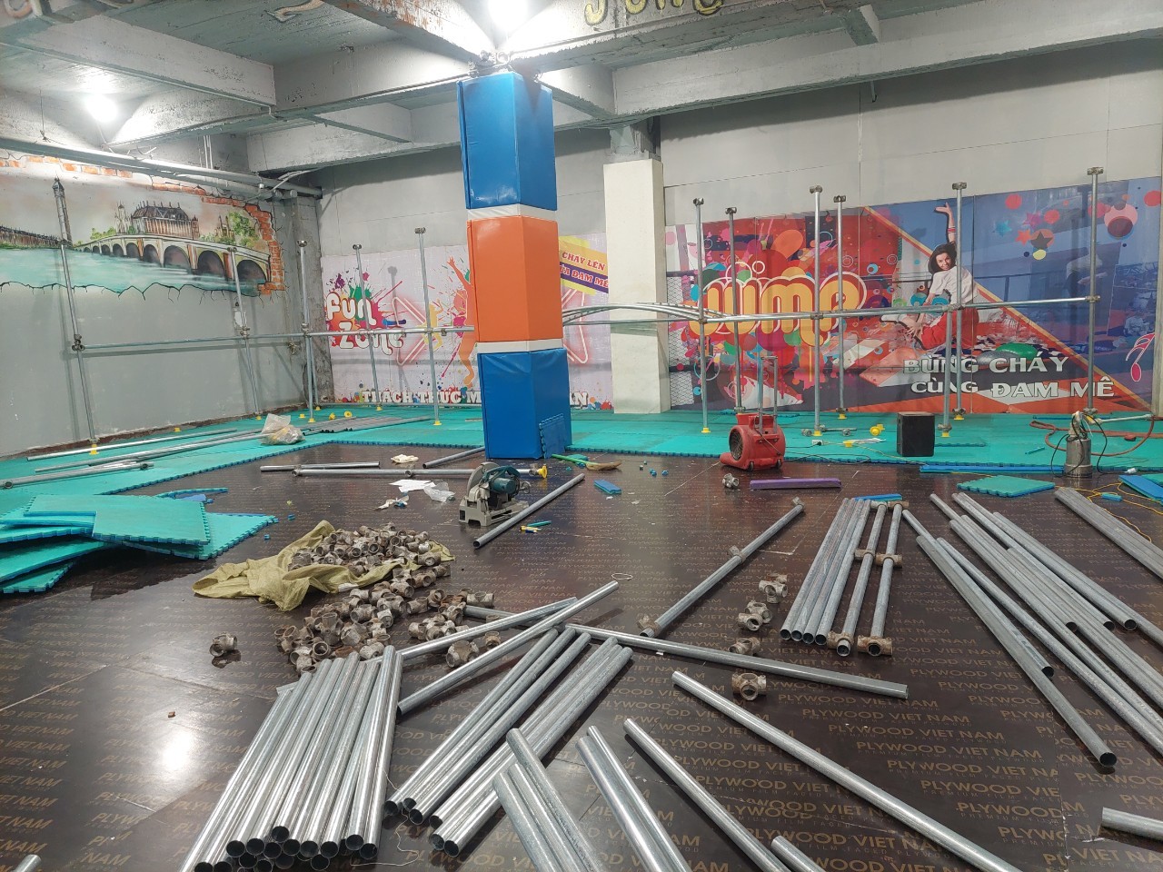 mặt bằng lắp đặt