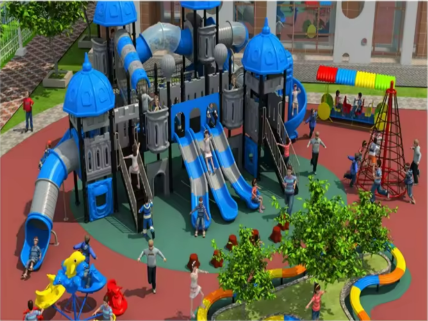 Bộ liên hoàn cầu trượt ngoài trời