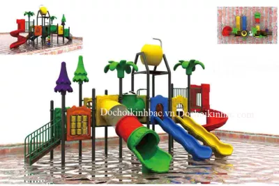 Đồ chơi Kinh Bắc cung cấp khu liên hoàn bể bơi tại Đồng Ích, Lập Thạch, Vĩnh Phúc