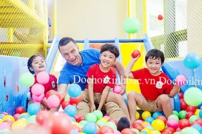 Mô hình nhà liên hoàn cho trẻ vui chơi cho trường mầm non