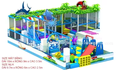 Đồ chơi Kinh bắc tư vấn, thiết kế, thi công, lắp đặt nhà liên hoàn lại Tân dân, Khoái châu, Hưng yên
