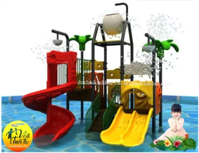 Bộ liên cầu trượt bể bơi đẹp tại Phú Lạc, Đại Từ, Thái Nguyên
