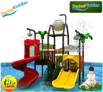 Bộ liên cầu trượt bể bơi đẹp tại Chính lý, Lý nhân, Hà nam