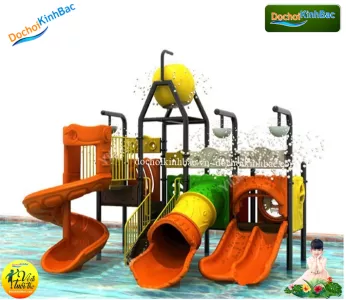 Bộ liên cầu trượt bể bơi đẹp tại Đạo lý, Lý nhân, Hà nam