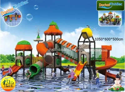 Bộ liên cầu trượt bể bơi đẹp tại Nhân đạo, Lý nhân, Hà nam