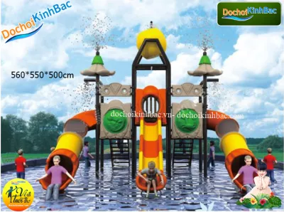 Bộ liên cầu trượt bể bơi đẹp tại Nhân khang, Lý nhân, Hà nam