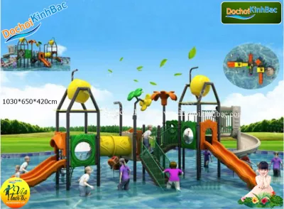 Bộ liên cầu trượt bể bơi đẹp tại Phú phúc, Lý nhân, Hà nam