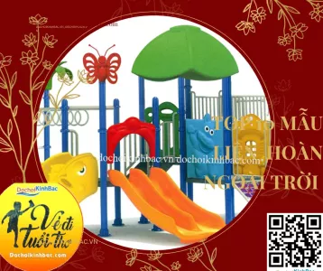 Một số mẫu cầu trượt liên hoàn ngoài trời cho bé Hoành Sơn Kinh Môn Hải Dương