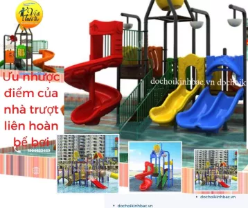 Một số mẫu cầu trượt mini hồ bơi trẻ em tại Nghĩa Minh, Nghĩa Hưng Nam Định