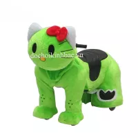Xe thú cưỡi chạy bằng điện có nhạc -HÌNH CON MEO HELLO KITTY TDC013
