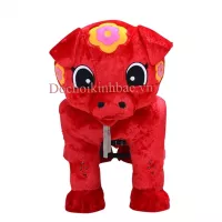 XE THÚ CHẠY ĐIỆN HÌNH CHÚ HEO CON XTCD013