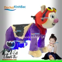 XE THÚ CHẠY ĐIỆN HÌNH HEO THÁM HIỂM TCDM016