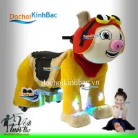 XE THÚ CHẠY ĐIỆN HÌNH HEO THÁM HIỂM TCDM016