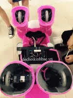 xe thu chay dien hinh chu cun tai cup mau hong XTCD025.1