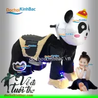 XE THÚ CHẠY ĐIỆN HÌNH CON GẤU TRÚC TRẮNG TCDM012A