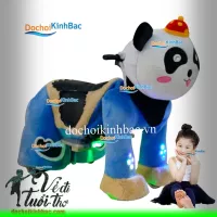 XE THÚ CHẠY ĐIỆN HÌNH CON GẤU TRÚC TRẮNG TCDM012A