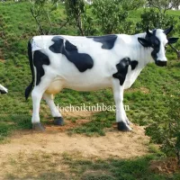 TƯỢNG SINH ĐỘNG VẬT KÍCH THƯỚC THẬT HÌNH CON BÒ SỮA TSV017