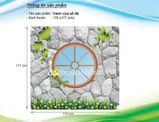 TRANH CỬA SỔ ĐÁ TRANG TRÍ TRONG NHÀ LIÊN HOÀN